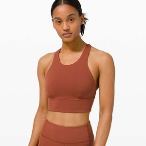 Lululemon Wunder Train Long-Line Bra Dark Terracotta